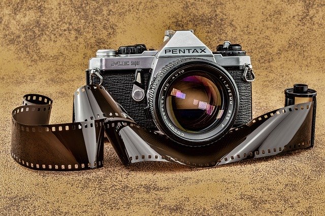 Analog camera with film